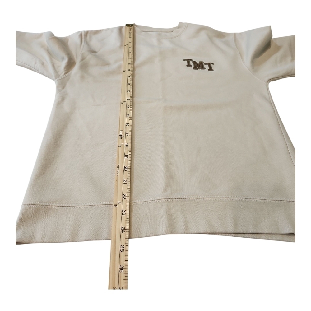 TMJ Beige Crewneck Sweatshirt Size Small - Picture 7 of 9